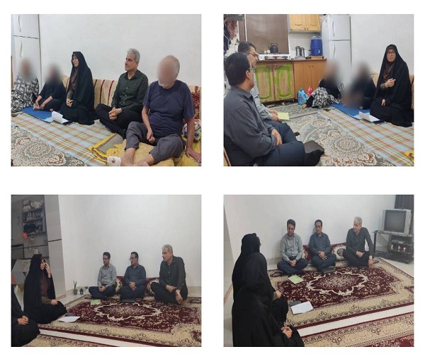 مدیر کل کمیته امداد استان بوشهر با دو خانواده یتیم و بیمار در بخش دلوار دیدار کرد